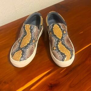 Steve Madden gills slip on colorful snake print